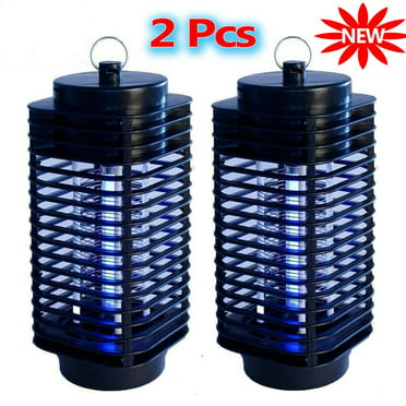 Black huntingood Electric Mosquito Insect Killer/Bug Zapper with 360 Degrees LED Trap Lamp,Strong Built in Suction Fan,USB Power Supply,for Indoor